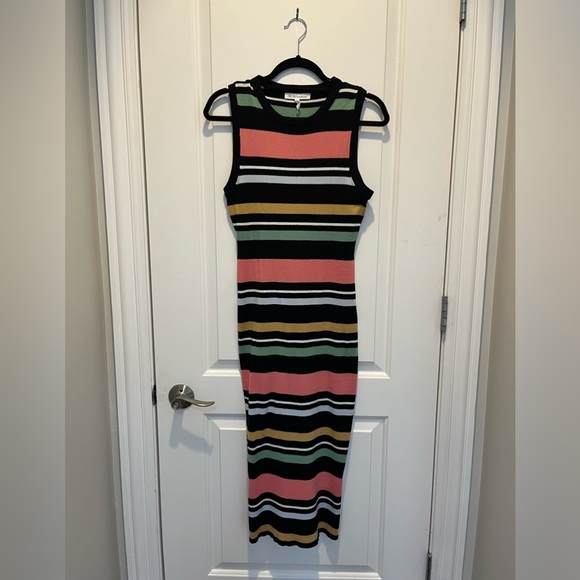 BCBGeneration striped multicolor bodycon maxi dress - Picture 10 of 11